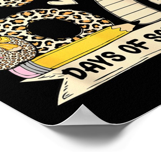 I Survived 67 Days Of School Funny Leopard Student Poster (Ecke)