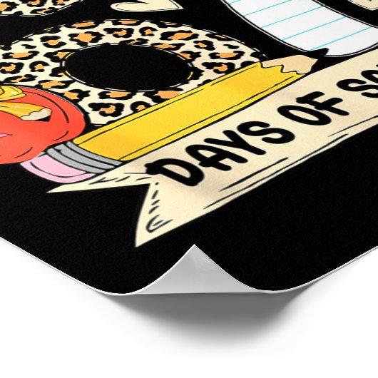 I Survived 67 Days Of School Funny Leopard Student Poster (Ecke)