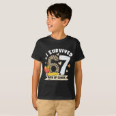 I Survived 67 Days Of School Funny Leopard Student T-Shirt (Vorne ganz)