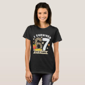 I Survived 67 Days Of School Funny Leopard Student T-Shirt (Vorne ganz)