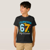 I Survived 67 Days Of School Funny Meme 67 Teacher T-Shirt (Vorne ganz)