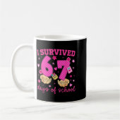 I Survived 67 Days Of School Funny Meme Boy Girl T Kaffeetasse (Links)