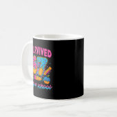 I Survived 67 Days Of School Funny Meme Ice Cream  Kaffeetasse (Vorderseite Links)