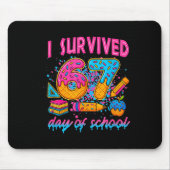 I Survived 67 Days Of School Funny Meme Ice Cream  Mousepad (Vorne)