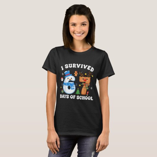 I Survived 67 Days Of School Funny Meme Six Seven  T-Shirt (Vorne ganz)