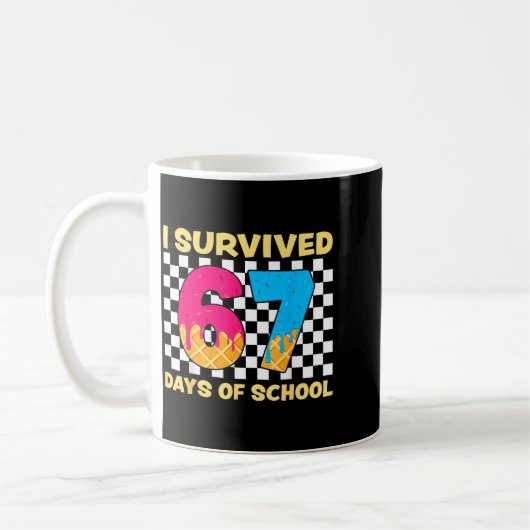 I Survived 67 Days Of School Funny Meme Student Te Kaffeetasse (Links)