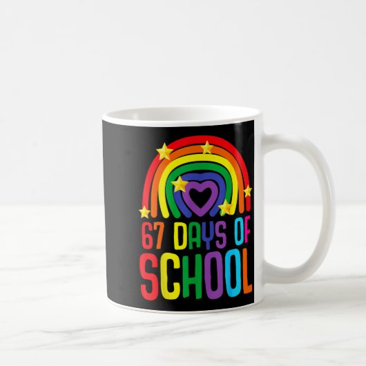 I Survived 67 Days Of School Funny Meme Student Te Kaffeetasse (Rechts)