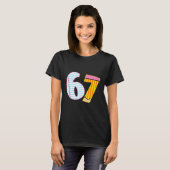 I Survived 67 Days Of School Funny Meme Teacher 2 T-Shirt (Vorne ganz)