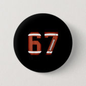 I Survived 67 Days Of School Funny Meme Teacher St Button (Vorderseite)