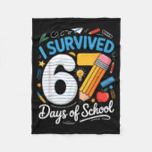 I Survived 67 Days Of School Funny Meme Teacher St Fleecedecke (Vorderseite)