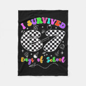 I Survived 67 Days Of School Funny Meme Teacher St Fleecedecke (Vorderseite)