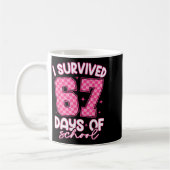 I Survived 67 Days Of School Funny Meme Teacher St Kaffeetasse (Links)
