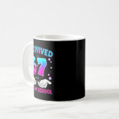 I Survived 67 Days Of School Funny Meme Teacher St Kaffeetasse (Vorderseite Links)