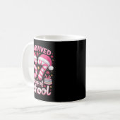 I Survived 67 Days Of School Funny Meme Teacher St Kaffeetasse (Vorderseite Links)