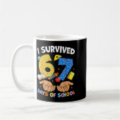 I Survived 67 Days Of School Funny Meme Teacher St Kaffeetasse (Links)
