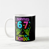 I Survived 67 Days Of School Funny Meme Teacher St Kaffeetasse (Links)