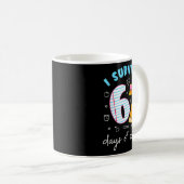 I Survived 67 Days Of School Funny Meme Teacher St Kaffeetasse (VorderseiteRechts)
