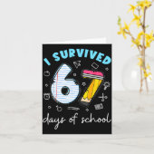 I Survived 67 Days Of School Funny Meme Teacher St Karte (Gelbe Blume)