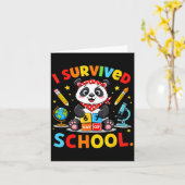 I Survived 67 Days Of School Funny Meme Teacher St Karte (Gelbe Blume)