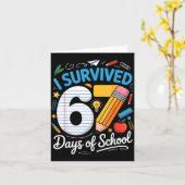 I Survived 67 Days Of School Funny Meme Teacher St Karte (Gelbe Blume)