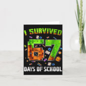 I Survived 67 Days Of School Funny Meme Teacher St Karte (Vorderseite)