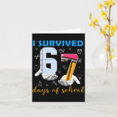 I Survived 67 Days Of School Funny Meme Teacher St Karte (Gelbe Blume)
