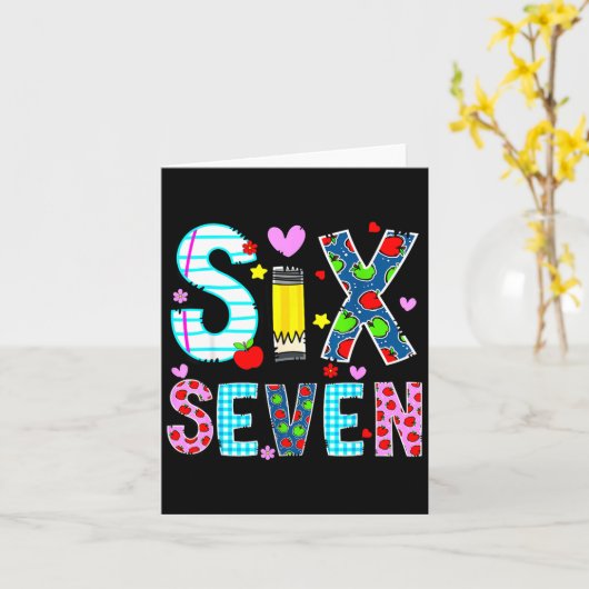 I Survived 67 Days Of School Funny Meme Teacher St Karte (Gelbe Blume)