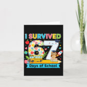 I Survived 67 Days Of School Funny Meme Teacher St Karte (Vorderseite)