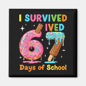 I Survived 67 Days Of School Funny Meme Teacher St Magnet (Vorne)