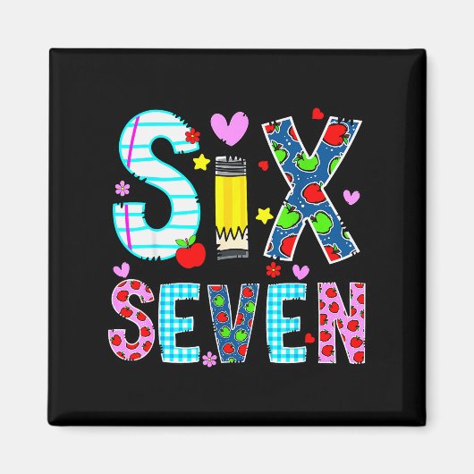 I Survived 67 Days Of School Funny Meme Teacher St Magnet (Vorne)