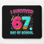 I Survived 67 Days Of School Funny Meme Teacher St Mousepad (Vorne)
