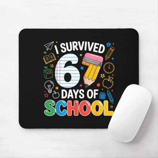I Survived 67 Days Of School Funny Meme Teacher St Mousepad (Mit Mouse)