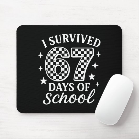 I Survived 67 Days Of School Funny Meme Teacher St Mousepad (Mit Mouse)