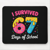 I Survived 67 Days Of School Funny Meme Teacher St Mousepad (Vorne)