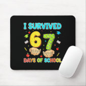 I Survived 67 Days Of School Funny Meme Teacher St Mousepad (Mit Mouse)