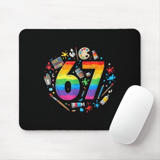 I Survived 67 Days Of School Funny Meme Teacher St Mousepad (Mit Mouse)