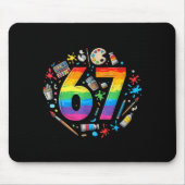 I Survived 67 Days Of School Funny Meme Teacher St Mousepad (Vorne)