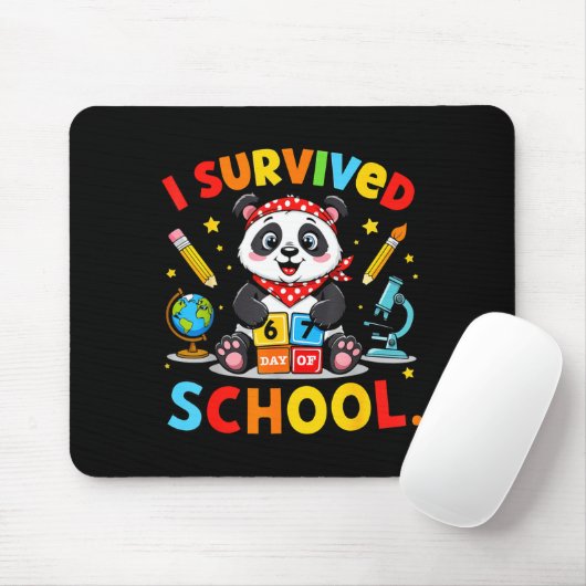 I Survived 67 Days Of School Funny Meme Teacher St Mousepad (Mit Mouse)
