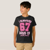 I Survived 67 Days Of School Funny Meme Teacher St T-Shirt (Vorne ganz)