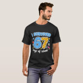 I Survived 67 Days Of School Funny Meme Teacher St T-Shirt (Vorne ganz)