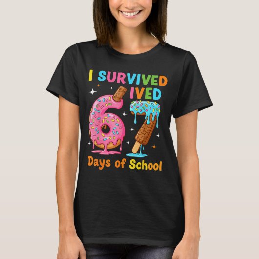 I Survived 67 Days Of School Funny Meme Teacher St T-Shirt (Vorderseite)