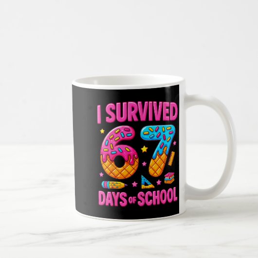 I Survived 67 Days Of School Funny Meme Teachers S Kaffeetasse (Rechts)