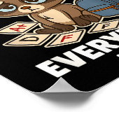 I Survived 67 Days Of School Funny Raccoon  Poster (Ecke)