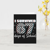 I Survived 67 Days Of School Funny Retro 67 Meme S Karte (Gelbe Blume)