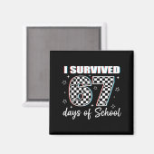 I Survived 67 Days Of School Funny Retro 67 Meme S Magnet (Vorderseite/Rückseite)