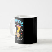 I Survived 67 Days Of School Funny Six Seven 6 7 M Kaffeetasse (Vorderseite Links)