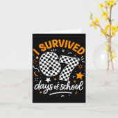 I Survived 67 Days Of School Funny Six Seven 6 7 M Karte (Gelbe Blume)