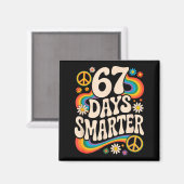 I Survived 67 Days Of School Funny Six Seven 6 7 M Magnet (Vorderseite/Rückseite)