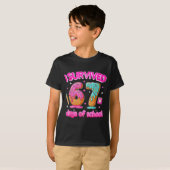 I Survived 67 Days Of School Funny Six Seven 6 7 T T-Shirt (Vorne ganz)
