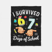 I Survived 67 Days Of School Funny Six Seven Meme  Fleecedecke (Vorderseite)